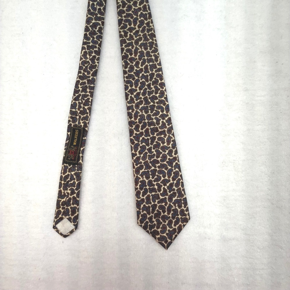 WALKERS Liberty of London Berkley Silk Necktie Paisley Pattern Men‎